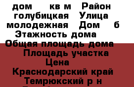 дом 129 кв.м › Район ­ голубицкая › Улица ­ молодежная › Дом ­ 4б › Этажность дома ­ 2 › Общая площадь дома ­ 129 › Площадь участка ­ 5 000 › Цена ­ 2 000 - Краснодарский край, Темрюкский р-н, Голубицкая ст-ца Недвижимость » Дома, коттеджи, дачи аренда   . Краснодарский край